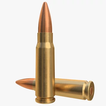 7,62 x 39 mm - réz hüvelyes lőszer