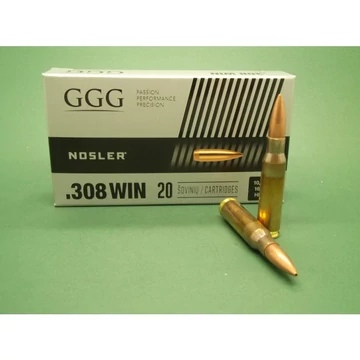 GGG .308 WIN 168 GRS. NOSLER HPBT