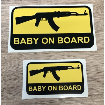 BABY ON BOARD matrica - AK47
