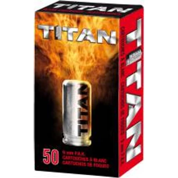 Perfecta Titan 9mm PAK riasztó töltény 50db os (félautómata pisztolyba) Perfecta Titan 9mm PAK riasztó töltény 50db os (félautómata pisztolyba)